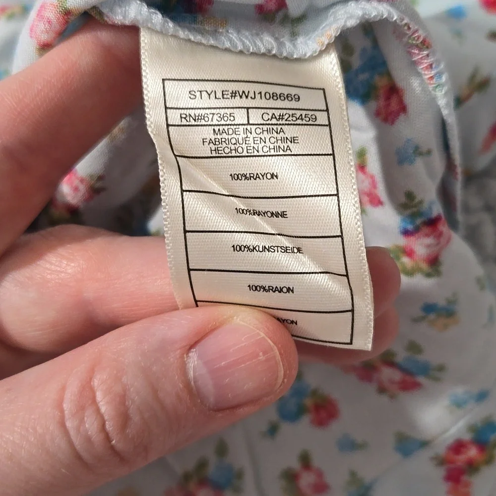 Betsey Johnson Floral Smocked Mini Dress - Picture 7 of 8